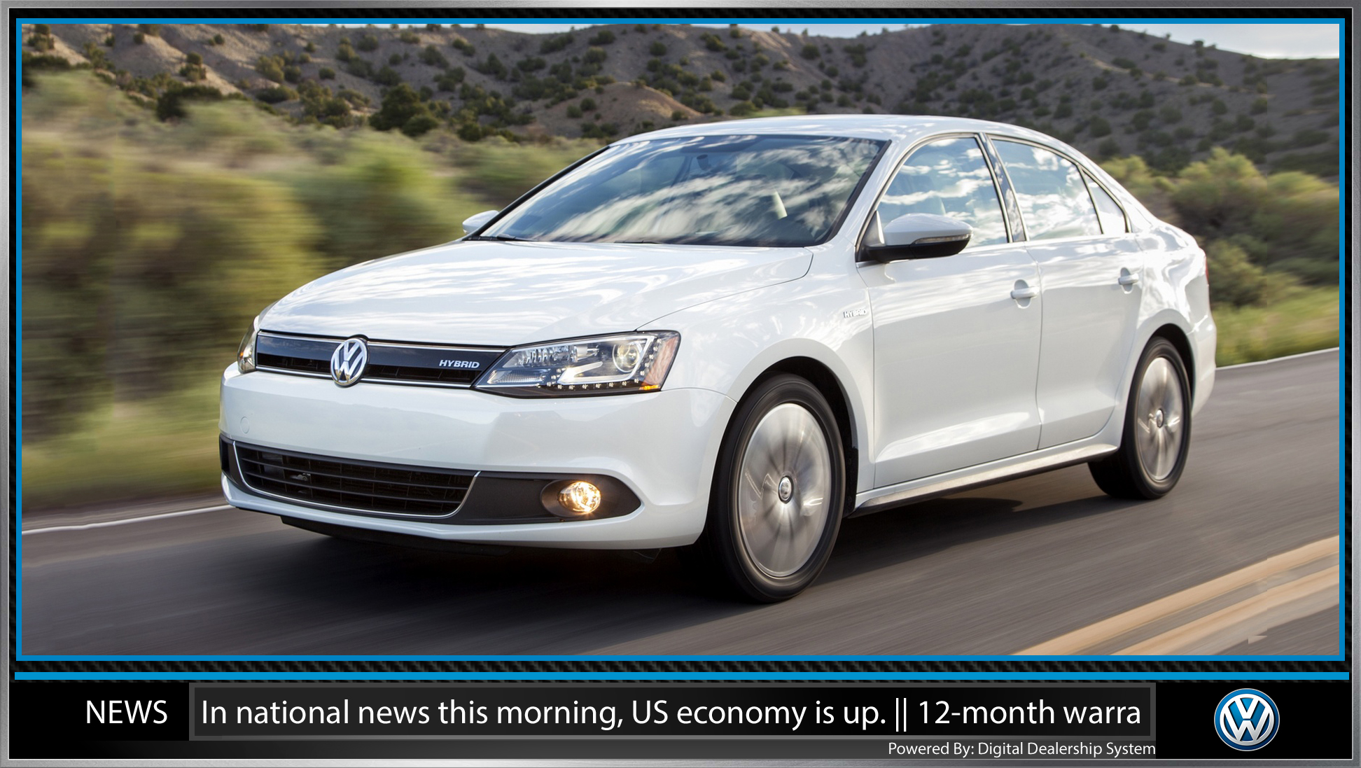 volkswagen digital showroom sign